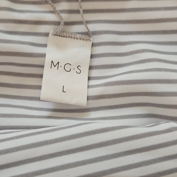 New MGS Women's Grey and White Reversible Swim Bikini Bottoms Size Large - Picture 3 of 6